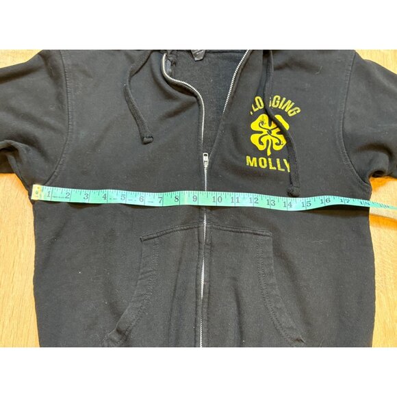 Y2K‎ Flogging Molly Black Zip-Up Hoodie S - Picture 5 of 7